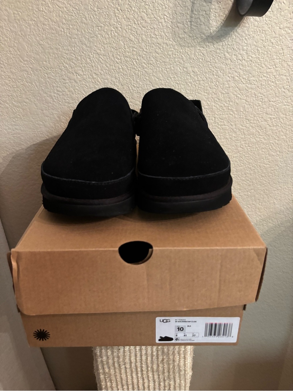Women’s Black Slip-On Suede Clogs